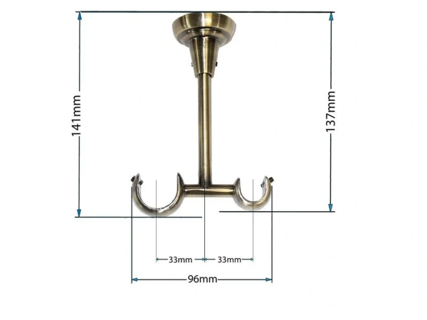 Garniža 25x16mm - 2rady - BELUNO - antik 4