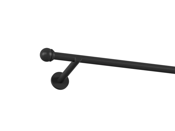 Garniža 19mm obyčajná tyč - 1rad - TODI MAX - čierna 1