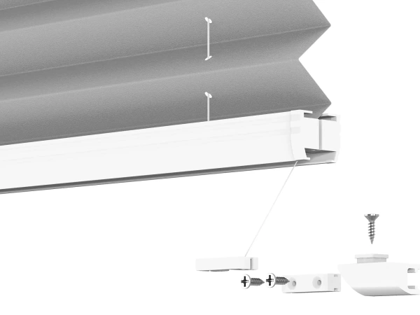 Plisé rolety LUX - látka Soft grey 11040 - PEARL 9