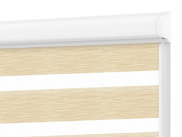 Roleta SWING LITE - deň a noc - látka Maurícius 63 - svetlo žltá (borovica)