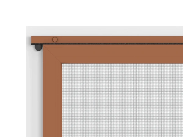 Siete proti hmyzu na DVERE - posuvné - HNEDÁ - RAL 8003 - bez priečky 6