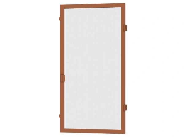 Siete proti hmyzu na DVERE - pántové - HNEDÁ - RAL 8003 - bez priečky