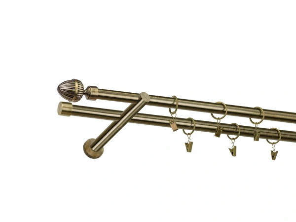 Garniža 19x19mm - 2rady - ODEON - antik