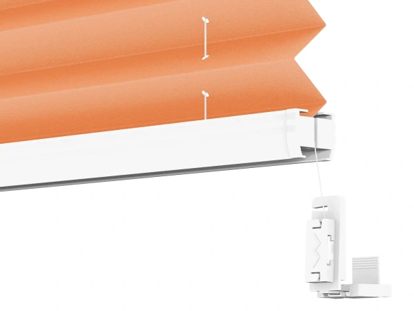 Plisé rolety LUX - látka Orange juice 11075 - PEARL 4