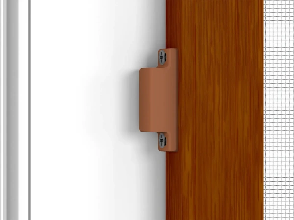 Siete proti hmyzu na DVERE - pántové - ČEREŠŇA - drevoimitácia - s priečkou 8