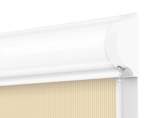 Roleta SWING PREMIUM - deň a noc - látka Miami 1303 - biela káva 3