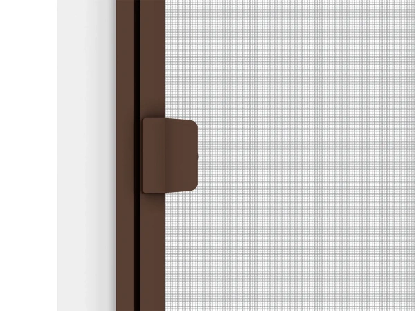 Siete proti hmyzu na DVERE - pántové v ráme SMART - TMAVOHNEDÁ - RAL 8019 - bez priečky 5