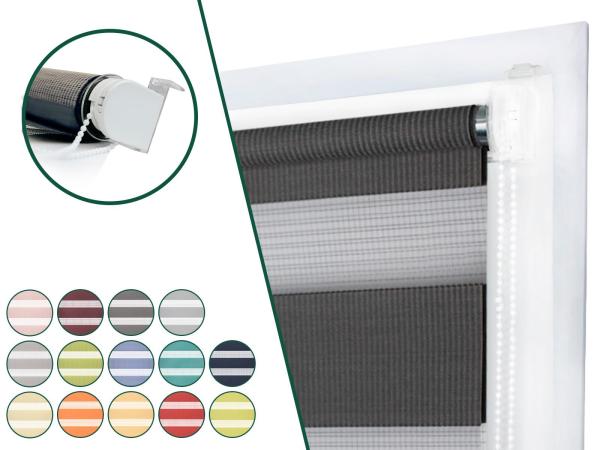 Roleta MINI - deň a noc - látka BAHAMA