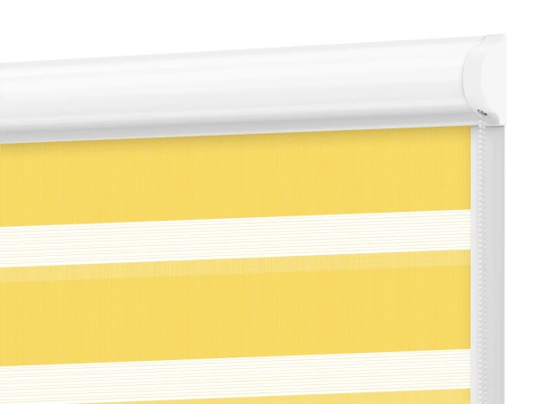 Roleta SWING PREMIUM - deň a noc - látka Zakynthos 15 - žltá