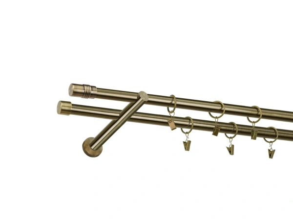 Garniža 19x19mm - 2rady - CYLINDER - antik