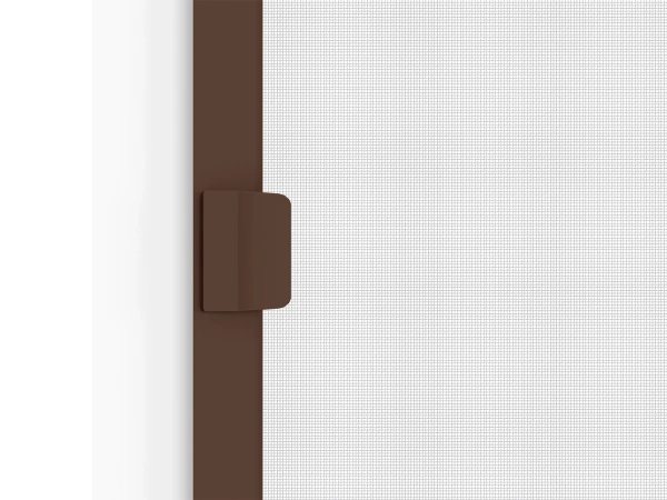 Siete proti hmyzu na DVERE - pántové - TMAVOHNEDÁ - RAL 8019 - bez priečky 5