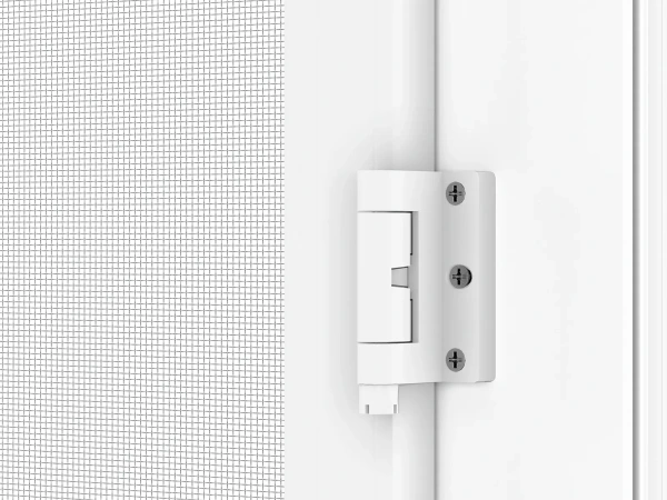 Siete proti hmyzu na DVERE - pántové - BIELA - RAL 9016 - s priečkou 10