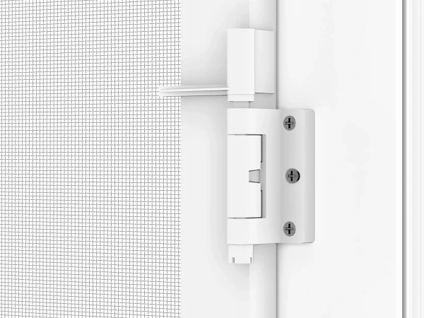 Siete proti hmyzu na DVERE - pántové - BIELA - RAL 9016 - s priečkou 9