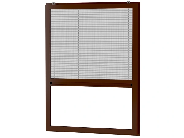 Siete proti hmyzu na OKNO - PLISÉ KLIK - TMAVOHNEDÁ - RAL 8016