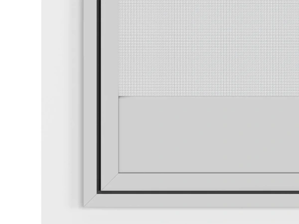 Siete proti hmyzu na DVERE - pántové v ráme SMART - SIVÁ - RAL 9006 - bez priečky 7