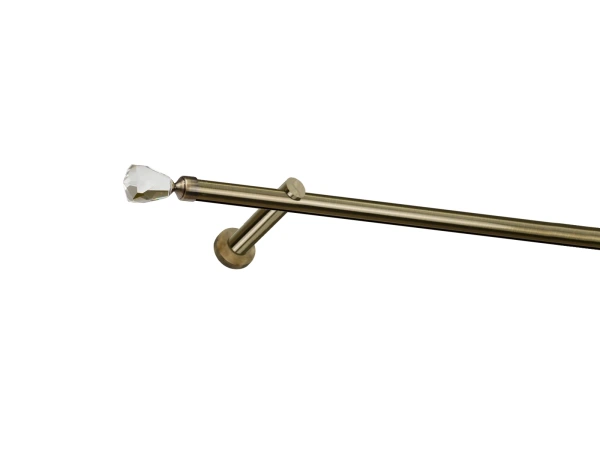 Garniža 19mm - drážková tyč - 1rad - CRYSTAL CONE - antik 1