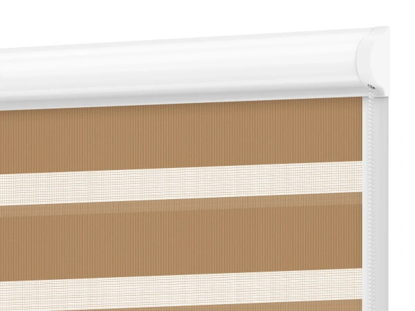 Roleta SWING PREMIUM - deň a noc - látka Miami 1305 - mliečna čokoláda