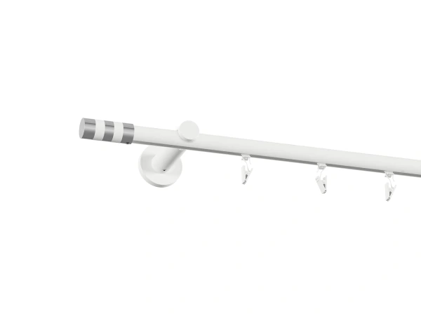 Garniža 19mm drážková tyč - 1rad - VALEC - biela 2