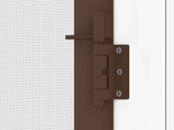 Siete proti hmyzu na DVERE - pántové - TMAVOHNEDÁ - RAL 8019 - s priečkou 9