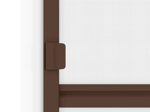 Siete proti hmyzu na DVERE - pántové - TMAVOHNEDÁ - RAL 8019 - s priečkou 5