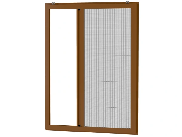 Siete proti hmyzu na OKNO - PLISÉ KLIK - HNEDÁ - RAL 8003 1