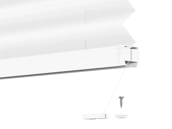 Plisé rolety LUX - látka Blossom White 11191- BLACKOUT (zatemňujúca) 7