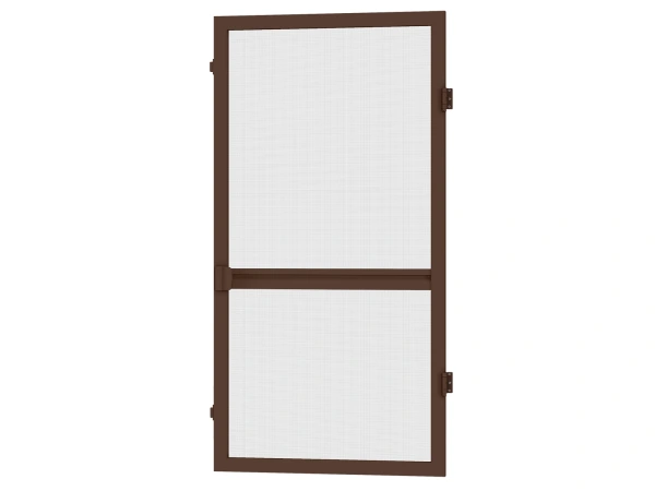 Siete proti hmyzu na DVERE - pántové - TMAVOHNEDÁ - RAL 8019 - s priečkou
