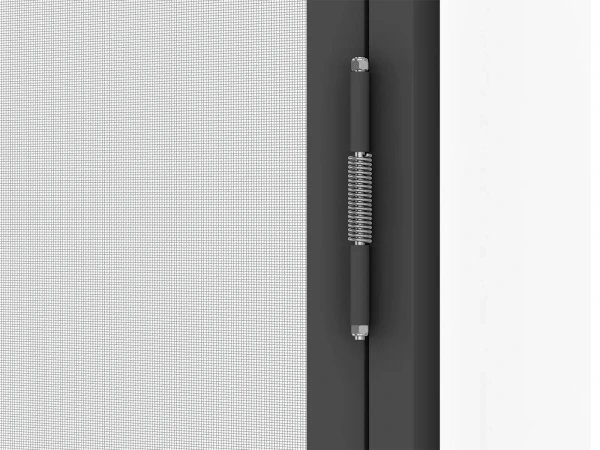 Siete proti hmyzu na DVERE - pántové v ráme SMART - ANTRACIT - RAL 7016 - s priečkou 9