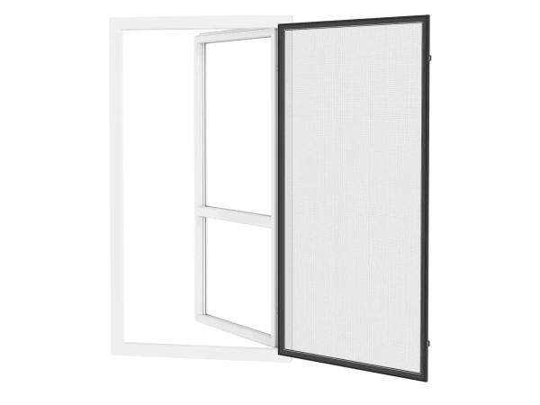 Siete proti hmyzu na DVERE - pántové - ANTRACIT - RAL 7016 - bez priečky 2