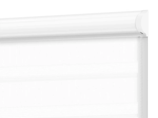 Roleta SWING PREMIUM - deň a noc - látka Zakynthos 01 - biela