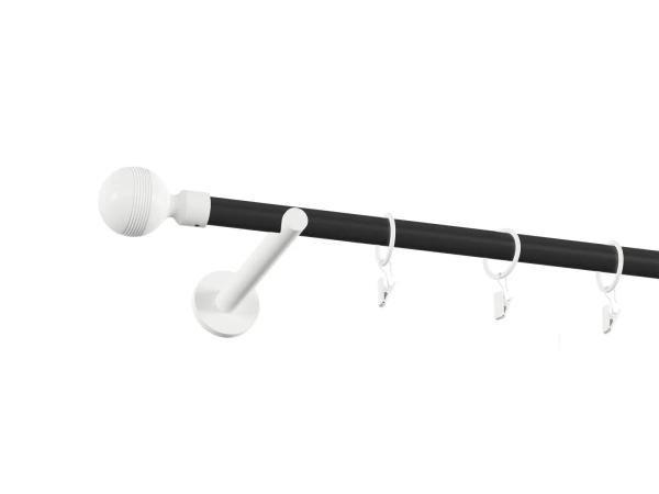 Garniža 19mm obyčajná tyč - 1rad - GABI - čierno biela