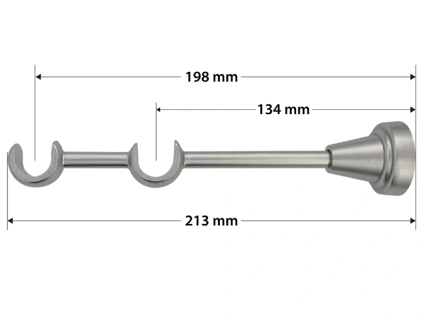 Garniža 19x19mm - 2rady - ODEON - satin 4