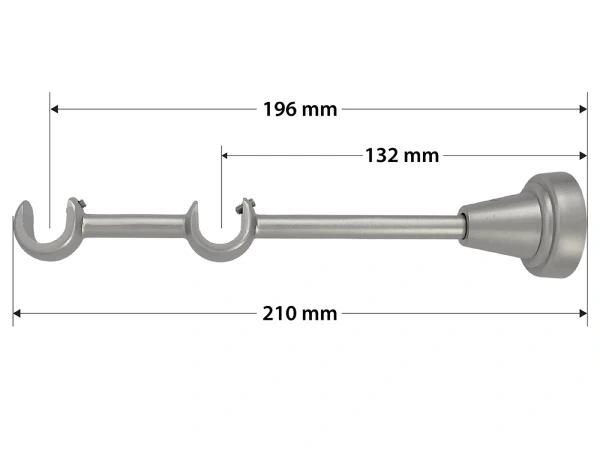 Garniža 16x16mm - 2rady - BELUNO - satin 4