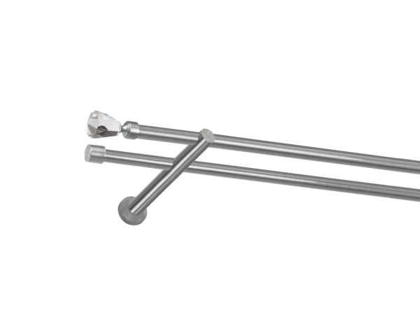 Garniža 16x16mm - 2rady - CRYSTAL CONE - satin 1