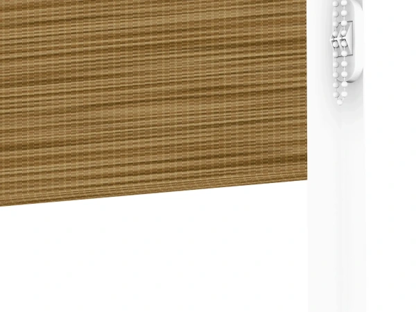 Roleta SWING PREMIUM - deň a noc - látka Maurícius 61 - žlto hnedá (dub svetlý) 4