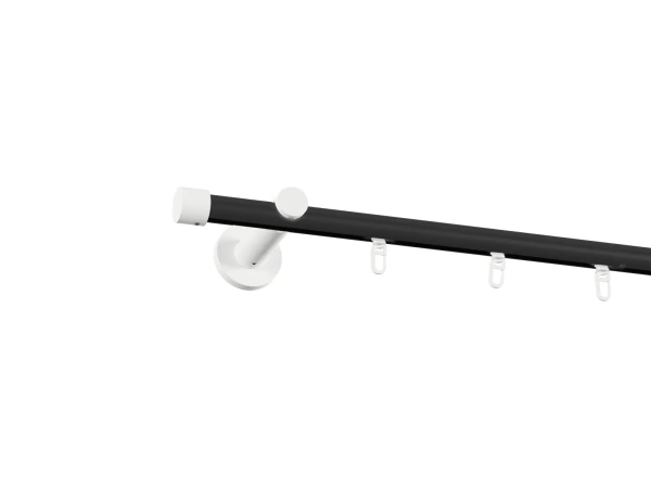 Garniža 19mm drážková tyč - 1rad - PULLO - čierno biela