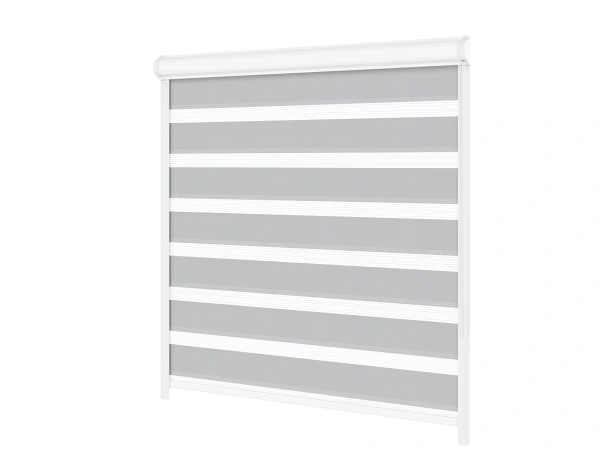 Roleta SWING LITE - deň a noc - látka Zakynthos 12 - sivá 1