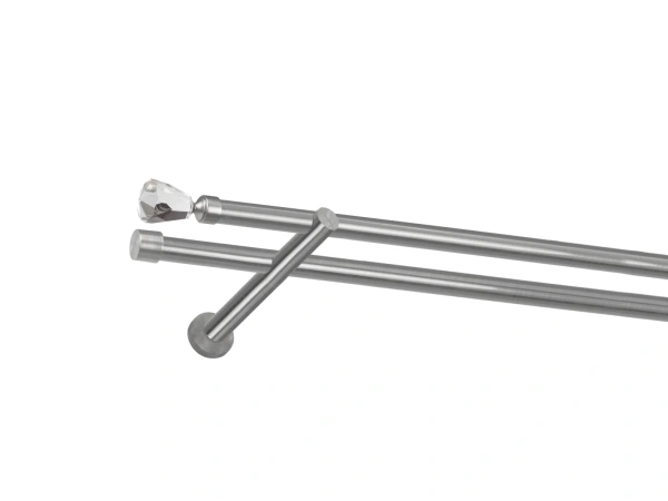 Garniža 19x19mm - 2rady - CRYSTAL CONE - satin 1