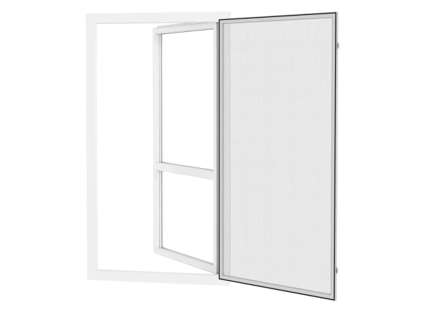 Siete proti hmyzu na DVERE - pántové - SIVÁ - RAL 9006 - bez priečky 2