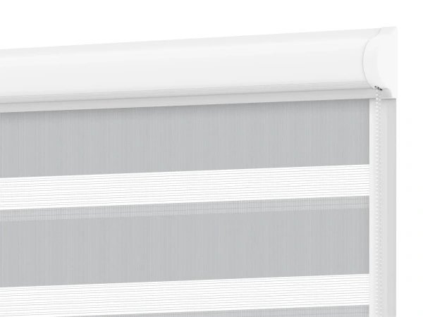 Roleta SWING LITE - deň a noc - látka Zakynthos 12 - sivá