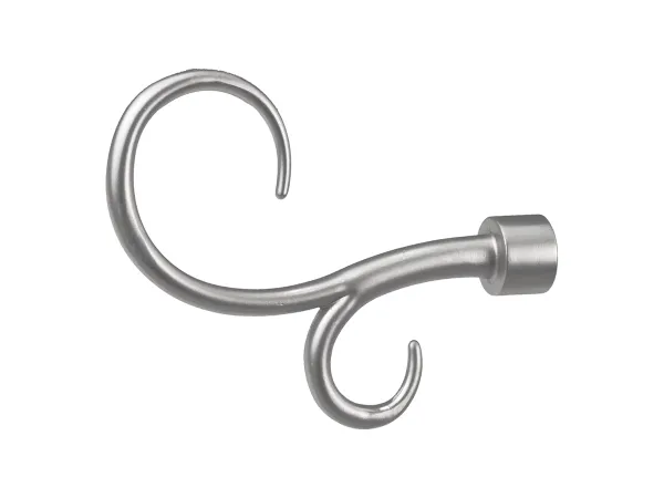 Garniža 16mm - 1rad - HÁK DVOJITÝ - satin