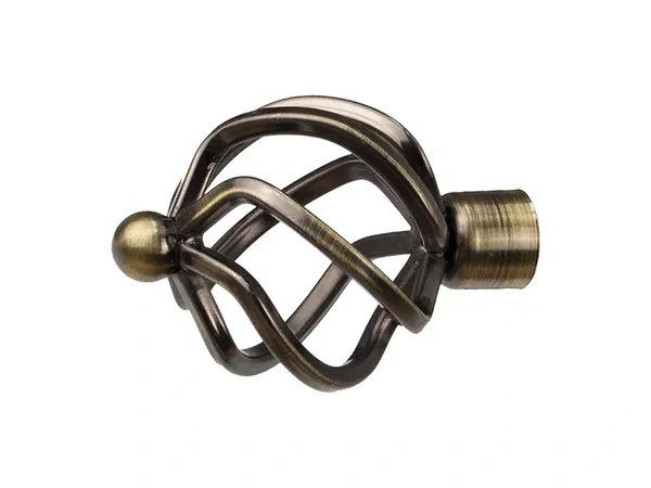 Garniža 19x19mm - drážková tyč - 2rady - SPIRAL - antik