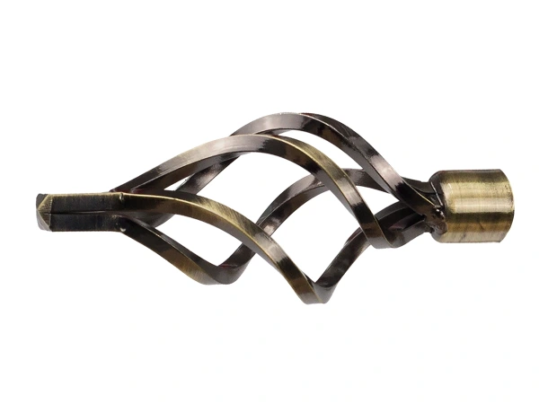 Garniža 19x19mm - drážková tyč - 2rady - GUĽA AZUR - antik