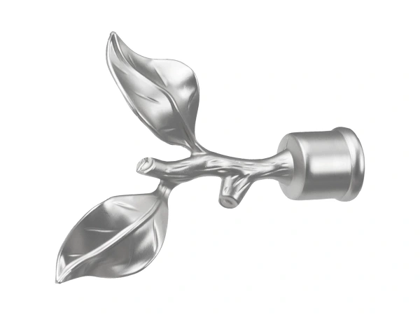 Garniža 25x25mm - 2rady - LIST ROSE - satin