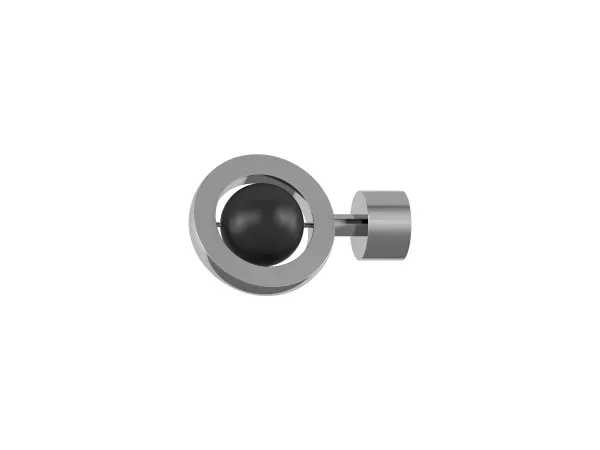 Garniža 19mm obyčajná tyč - 1rad - SFERA - bielo čierna