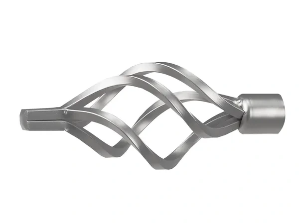 Garniža 19x19mm - drážková tyč - 2rady - GUĽA AZUR - satin