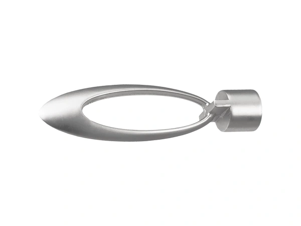 Garniža 19x19mm - drážková tyč - 2rady - VENEZIA - satin