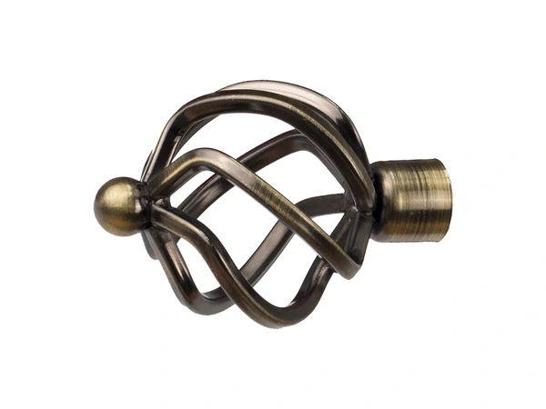 Garniža 19x19mm - 2rady - SPIRAL - antik