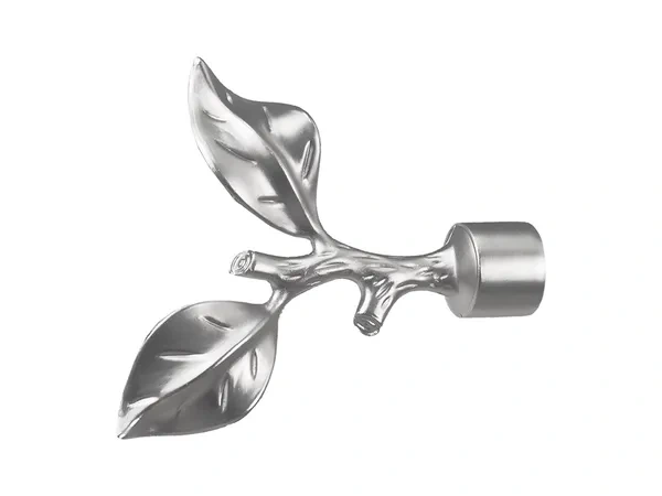 Garniža 19x19mm - drážková tyč - 2rady - LIST ROSE - satin