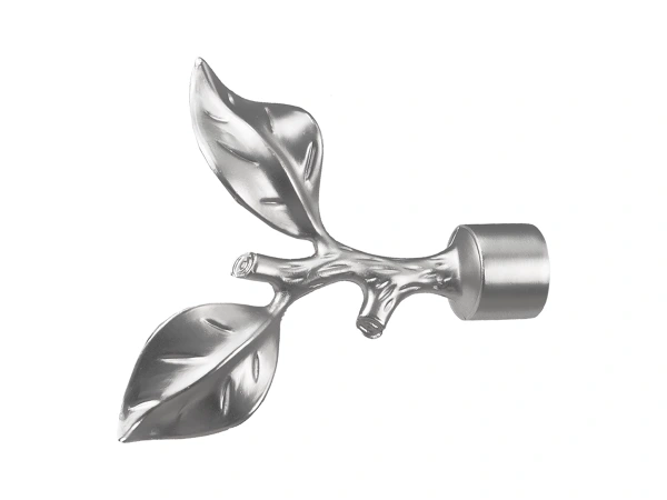 Garniža 19x19mm - drážková tyč - 2rady - LIST ROSE - satin